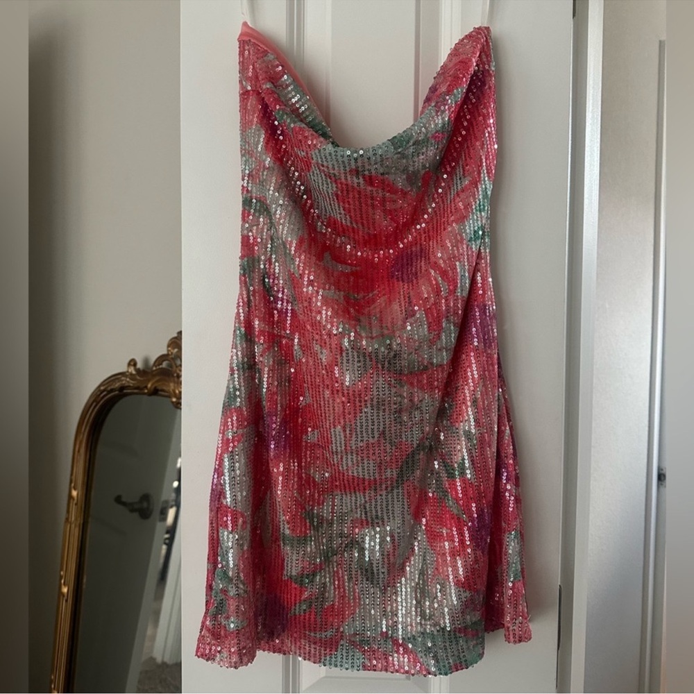 Sequin Miami Floral Dress